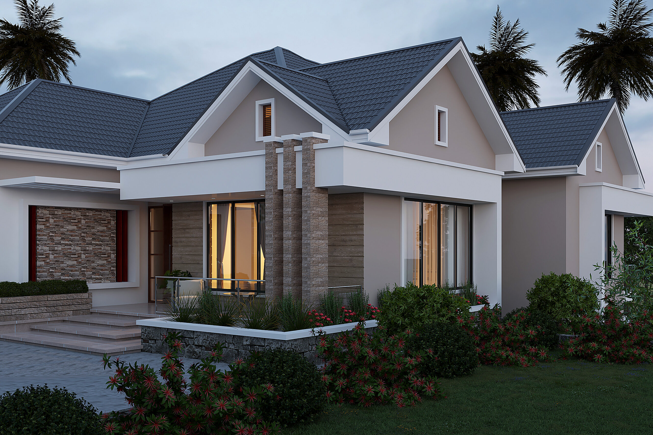 G+1 FOUR BEDROOM RESIDENTIAL HOUSE